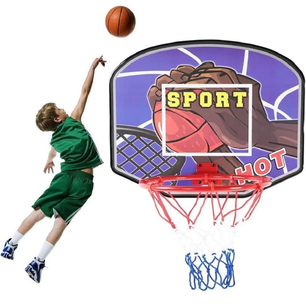 TABELLONE PORTATILE CANESTRO PER BASKET REGOLABILE IN ALTEZZA GIOCATTOLO BAMBINI - TrAdE Shop Traesio