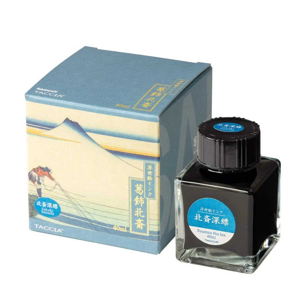 TACCIA inchiostro stilografico Ukiyoe Hokusai TFPI-WD42-4 Indaco profondo 40 ml
