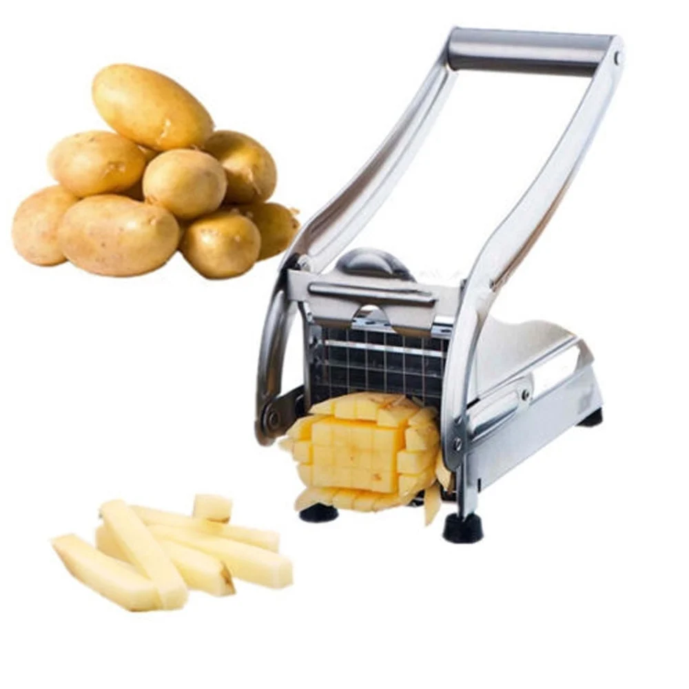 TAGLIA AFFETTA PATATE PELAPATATE PATATINE FRITTE POTATO VERDURE CAROTE ACCIAIO - TrAdE Shop Traesio