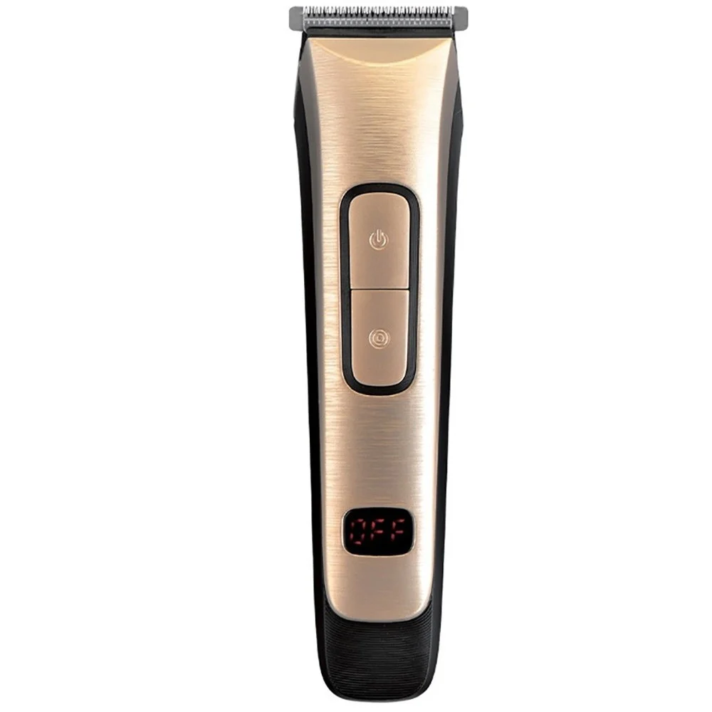 TAGLIA CAPELLI ELETTRICO 4 PETTINI RASOIO REGOLA BARBA RICARICABILE CON DISPLAY - TrAdE Shop Traesio