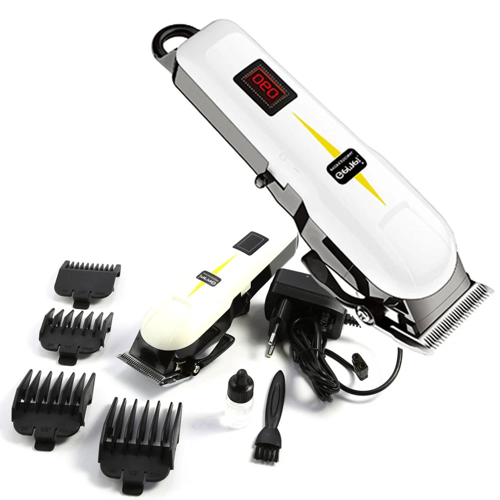 TAGLIA CAPELLI ELETTRICO RASOIO REGOLA BARBA BAFFI RICARICABILE DISPLAY GM-6008