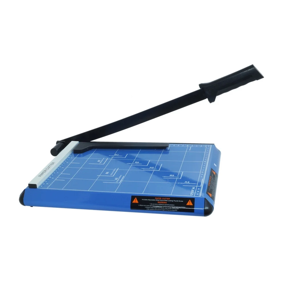 TAGLIA CARTA TAGLIERINA PAPER CUTTER FOGLI A4 A5 B6 B7 GHIGLIOTTINA IN METALLO - TrAdE Shop Traesio