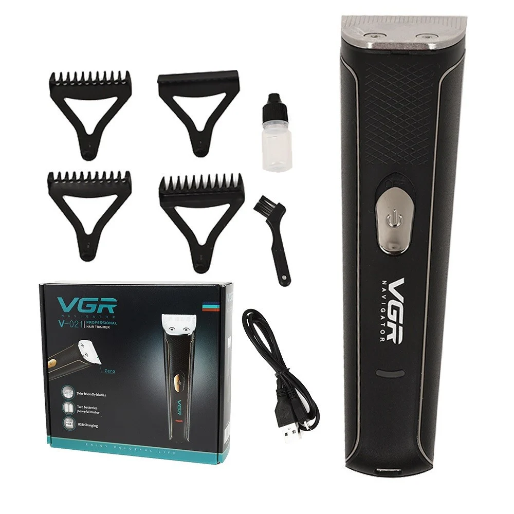 TAGLIACAPELLI BARBA TRIMMER PROFESSIONALE PORTATILE RICARICABILE USB VGR V-021