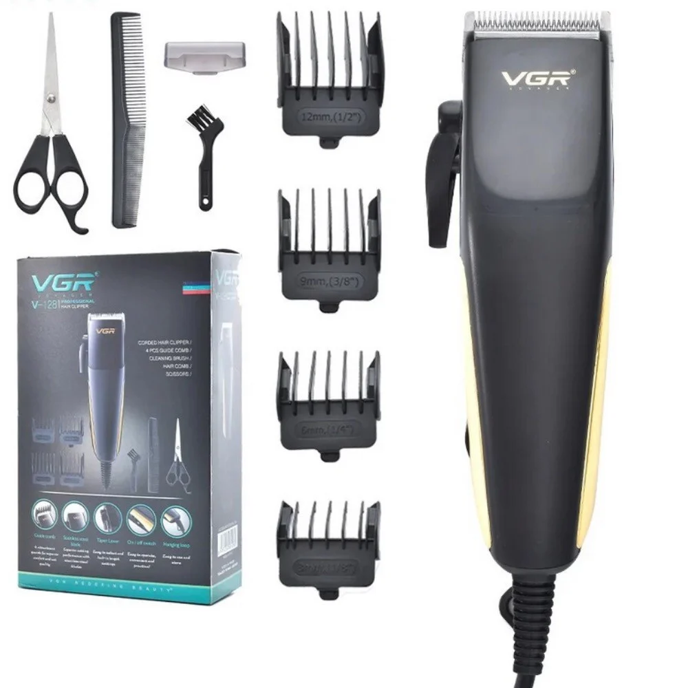 TAGLIACAPELLI CON FILO RASOIO ELETTRICO PROFESSIONALE TRIMMER PETTINI VGR V-128