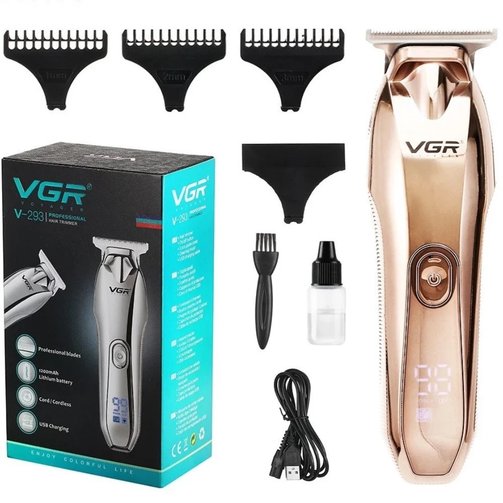 TAGLIACAPELLI PROFESSIONALE A BATTERIA USB RICARICABILE CORDLESS DISPLAY V-293
