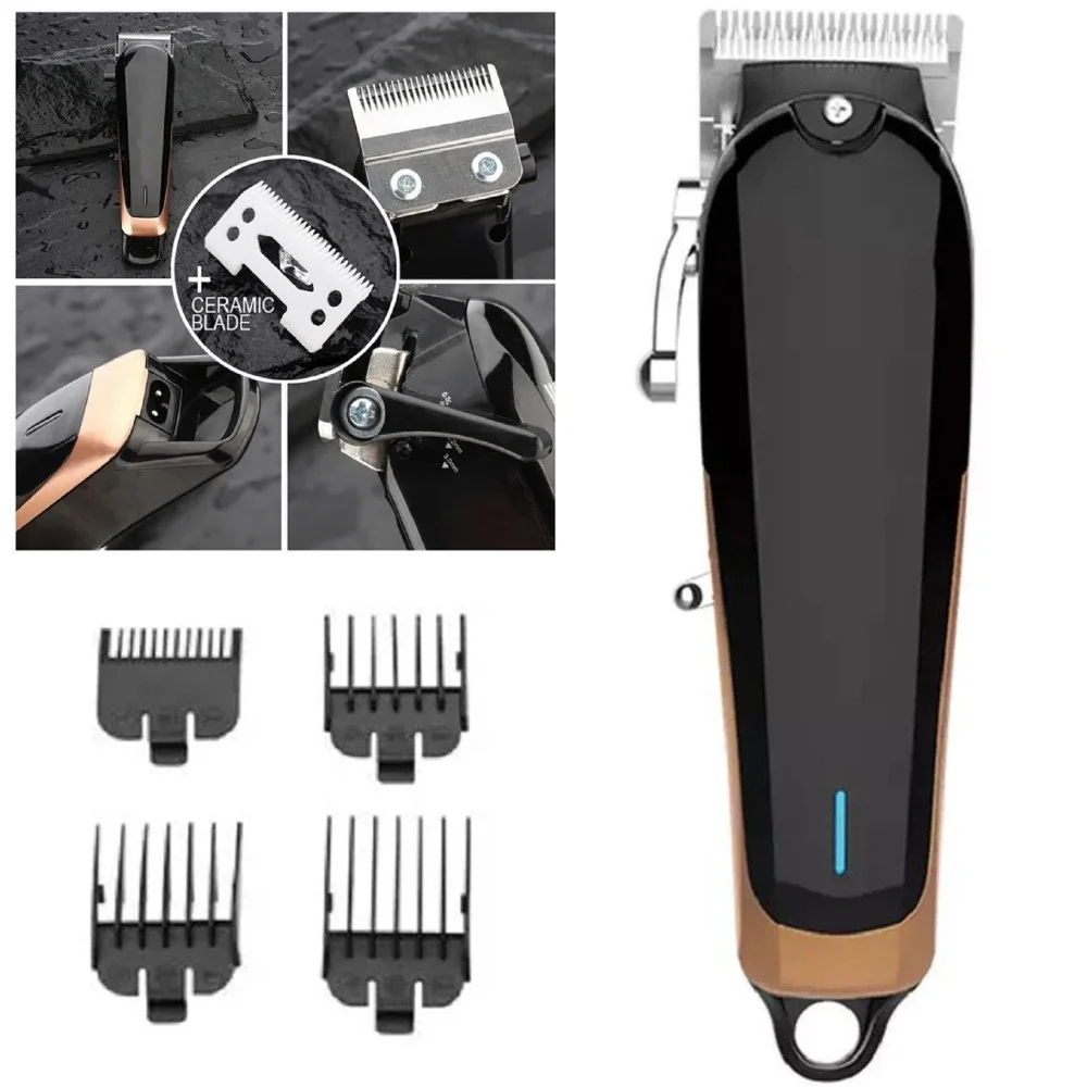 TAGLIACAPELLI PROFESSIONALE CLIPPER TRIMMER SILENZIOSO CON BATTERIA LED Q-LF530