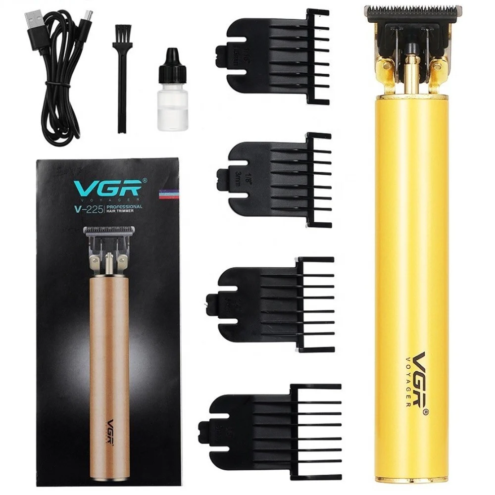 TAGLIACAPELLI PROFESSIONALE RASOIO CORDLESS TRIMMER BARBA RICARICABILE VGR V-225