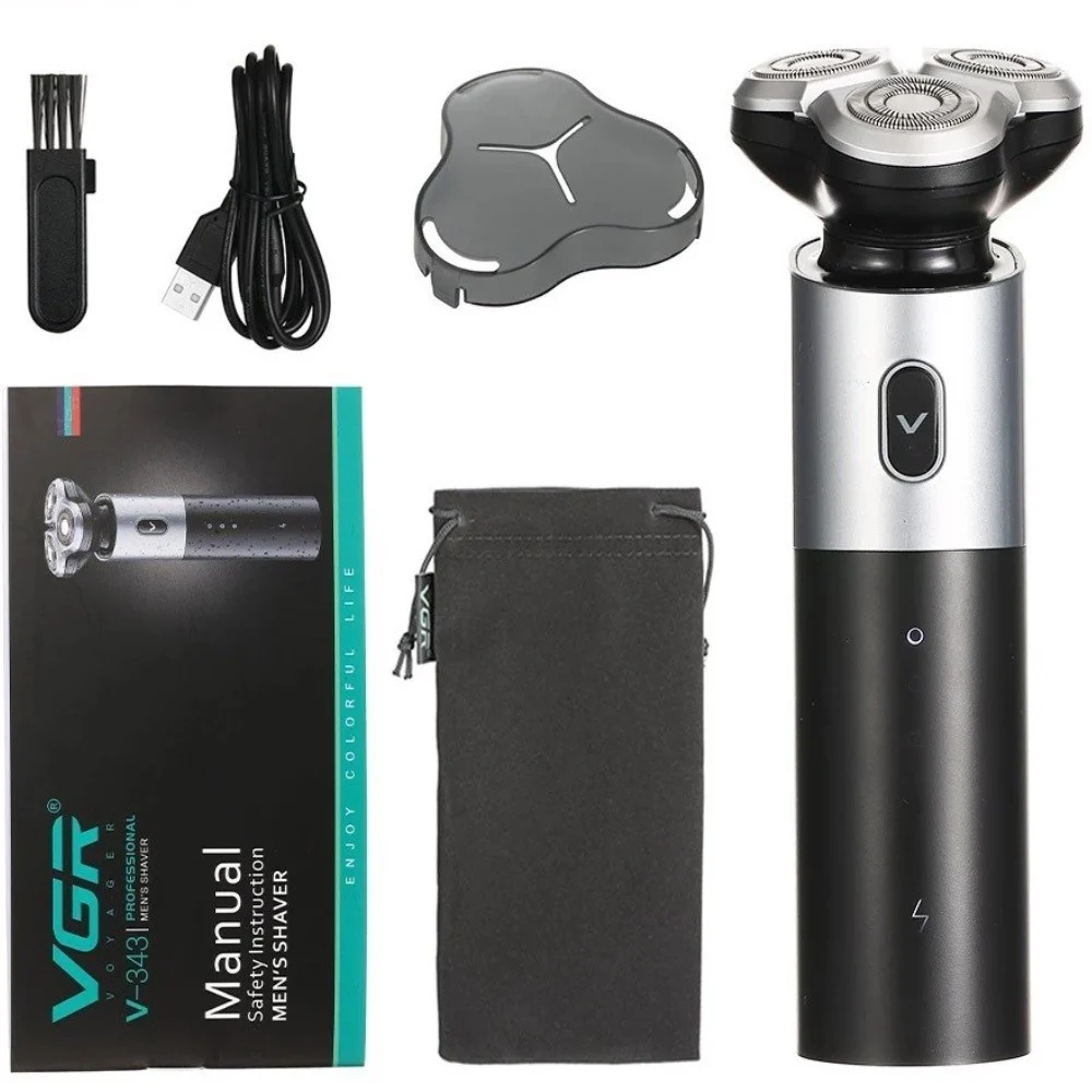 Tagliacapelli Professionale Rotary Shaver VGR V-343 | Rasoio Trimmer Barber USB
