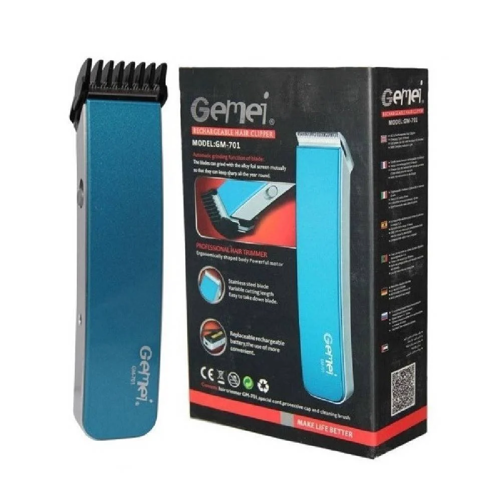 TAGLIACAPELLI RASOIO BARBA UOMO RICARICABILE REGOLA CAPELLI TRIMMER GEEMY GM-701