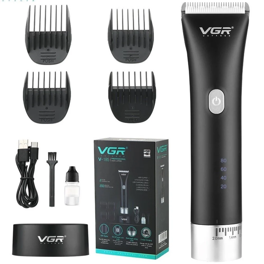 TAGLIACAPELLI REGOLABARBA V185 CORDLESS REGOLABILE PROFESSIONALE RICARICABILE USB - MaxTech