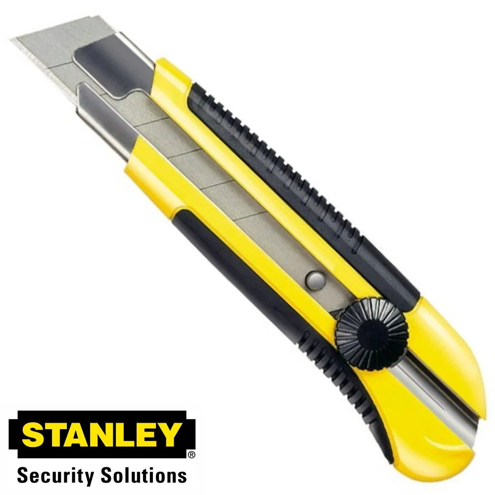 TAGLIERINO PROFESSIONALE IN METALLO CUTTER CON LAMA DA 25MM STANLEY CON BLOCCO - Stanley ®