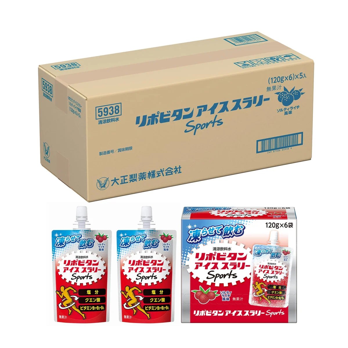 Taisho Lipovitan Bevanda Energetica Salata Lychee Ghiacciata 120g 30 Pack - Taisho Pharmaceutical