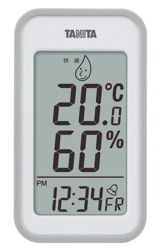 Tanita Thermo-Hygrometer Large Scree Gray TT-559 GY