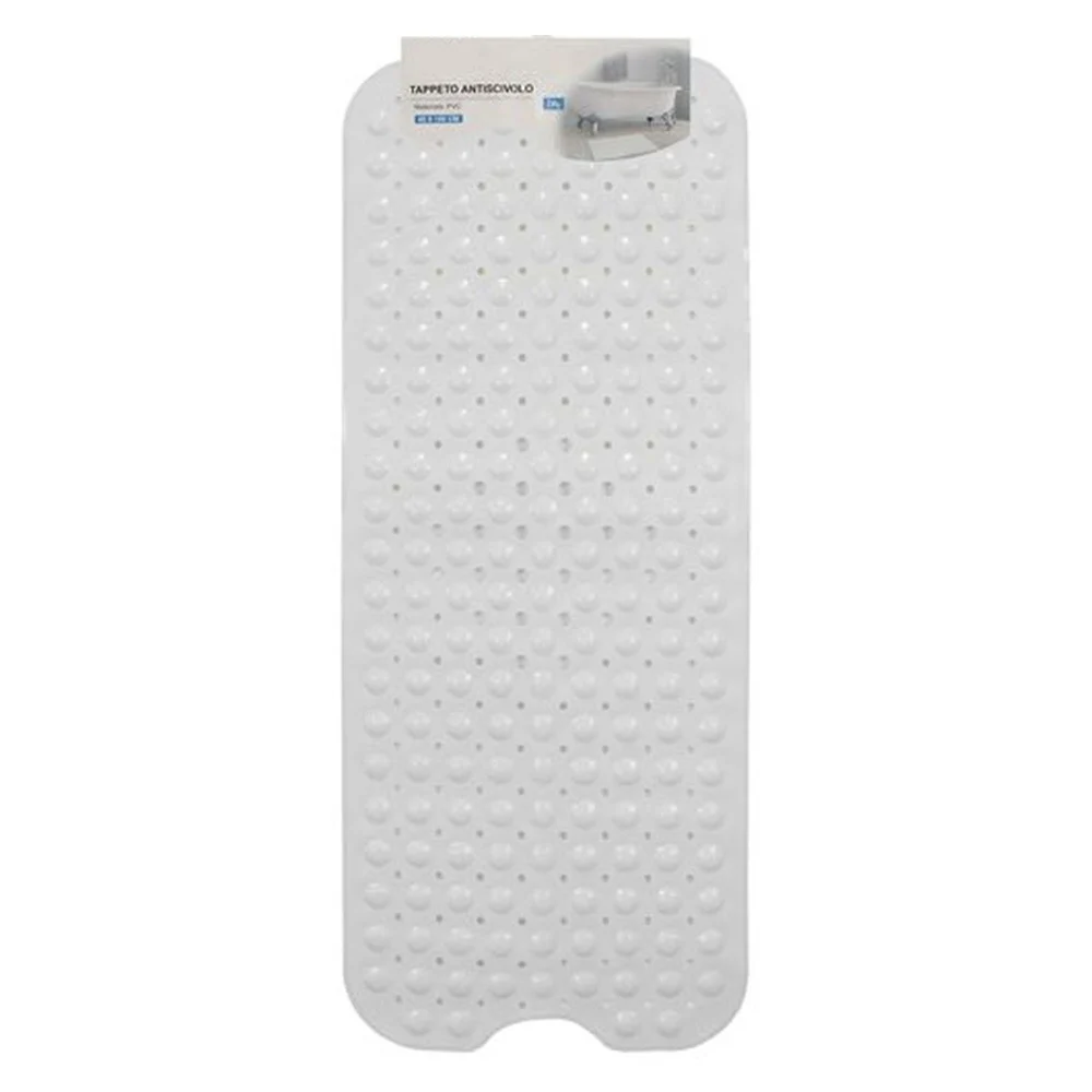 TAPPETINO PER VASCA ANTISCIVOLO 100 X 40 CM TAPPETO DOCCIA IN PVC 79738 BIANCA - Cleafe