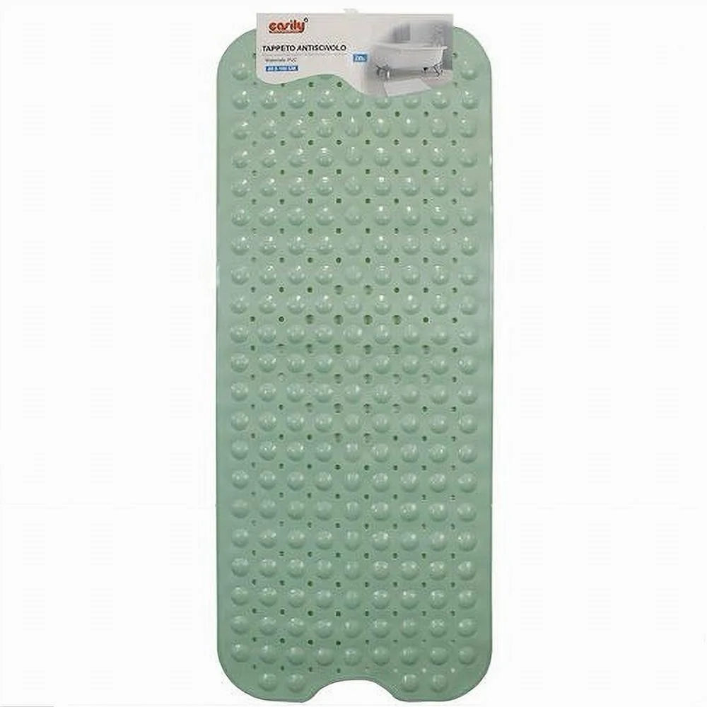 TAPPETINO PER VASCA ANTISCIVOLO 100 X 40 CM TAPPETO DOCCIA IN PVC 79740 VERDE - Cleafe