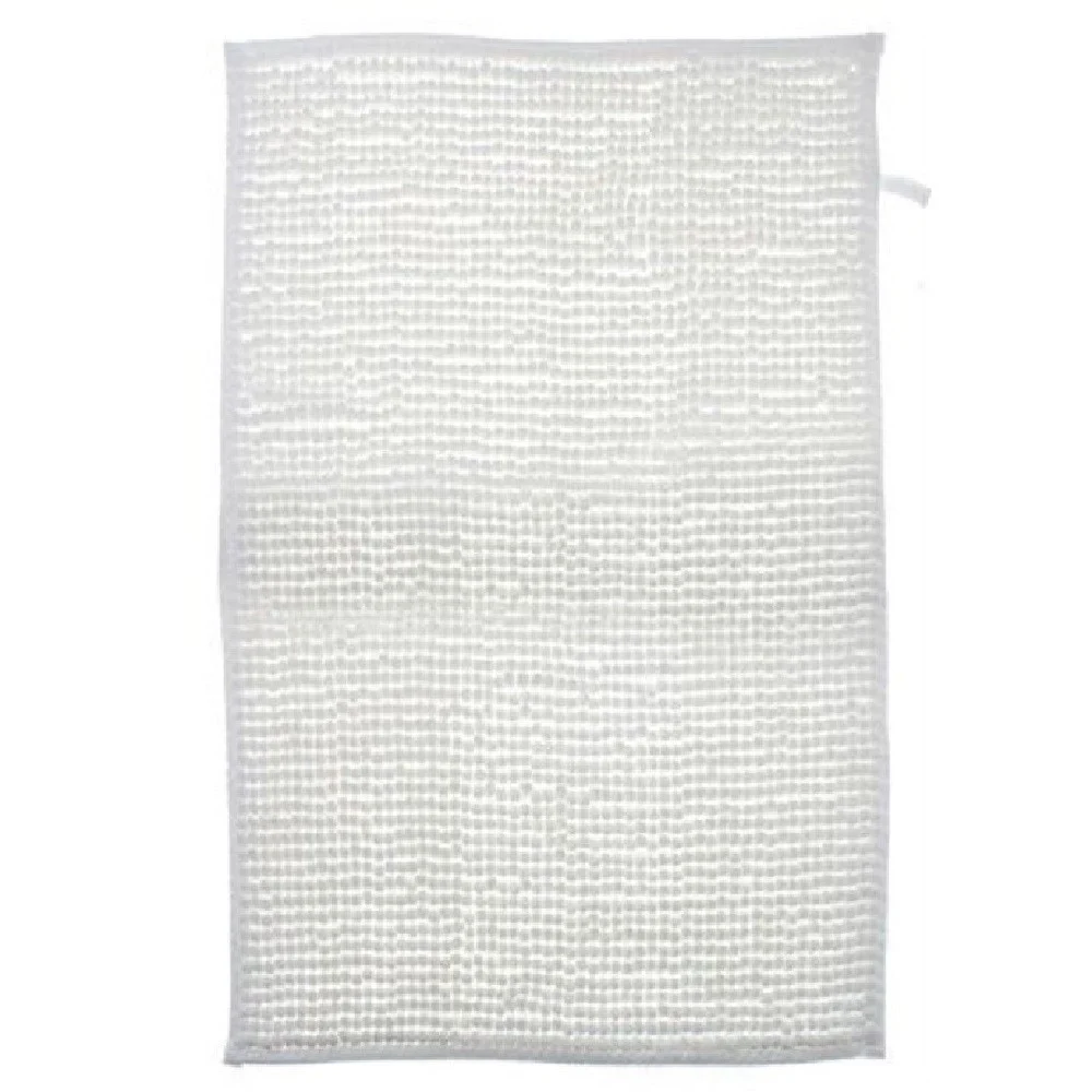TAPPETO TAPPETINO ANTISCIVOLO PER ARREDO BAGNO 45 X 70 CM COLORE BIANCO 79915 - Cleafe