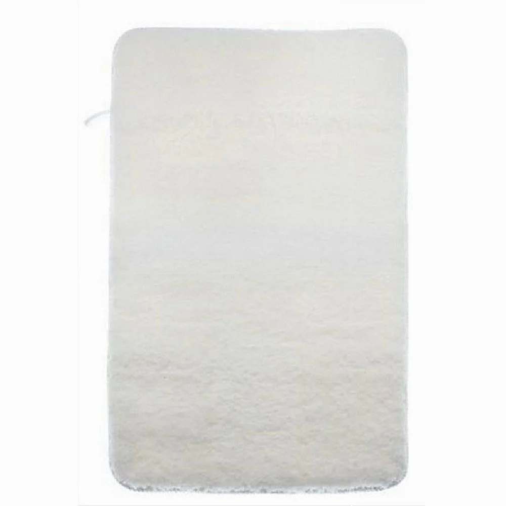 TAPPETO TAPPETINO IN TESSUTO MORBIDO PER ARREDO BAGNO 45 X 70 CM BIANCO 79921 - Cleafe