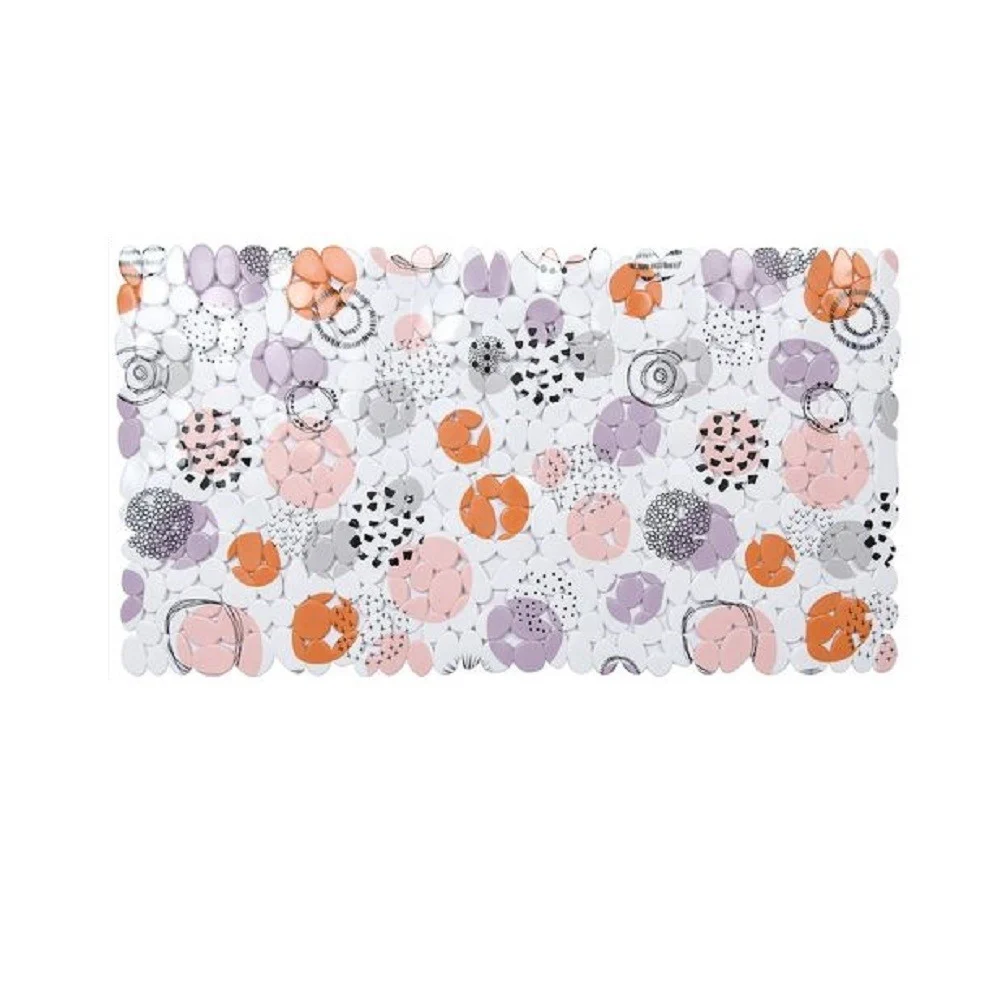 TAPPETO TAPPETINO PVC SFERE ASTRATTE ANTISCIVOLO VASCA BAGNO DOCCIA 67X36CM 87087 - Cleafe