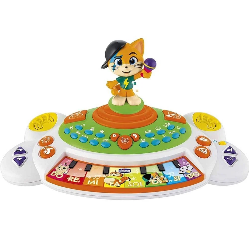 TASTIERA PIANOLA LAMPO 44 GATTI PIANO GIOCATTOLO BAMBINI SUONI MUSICA CANZONI - TrAdE Shop Traesio
