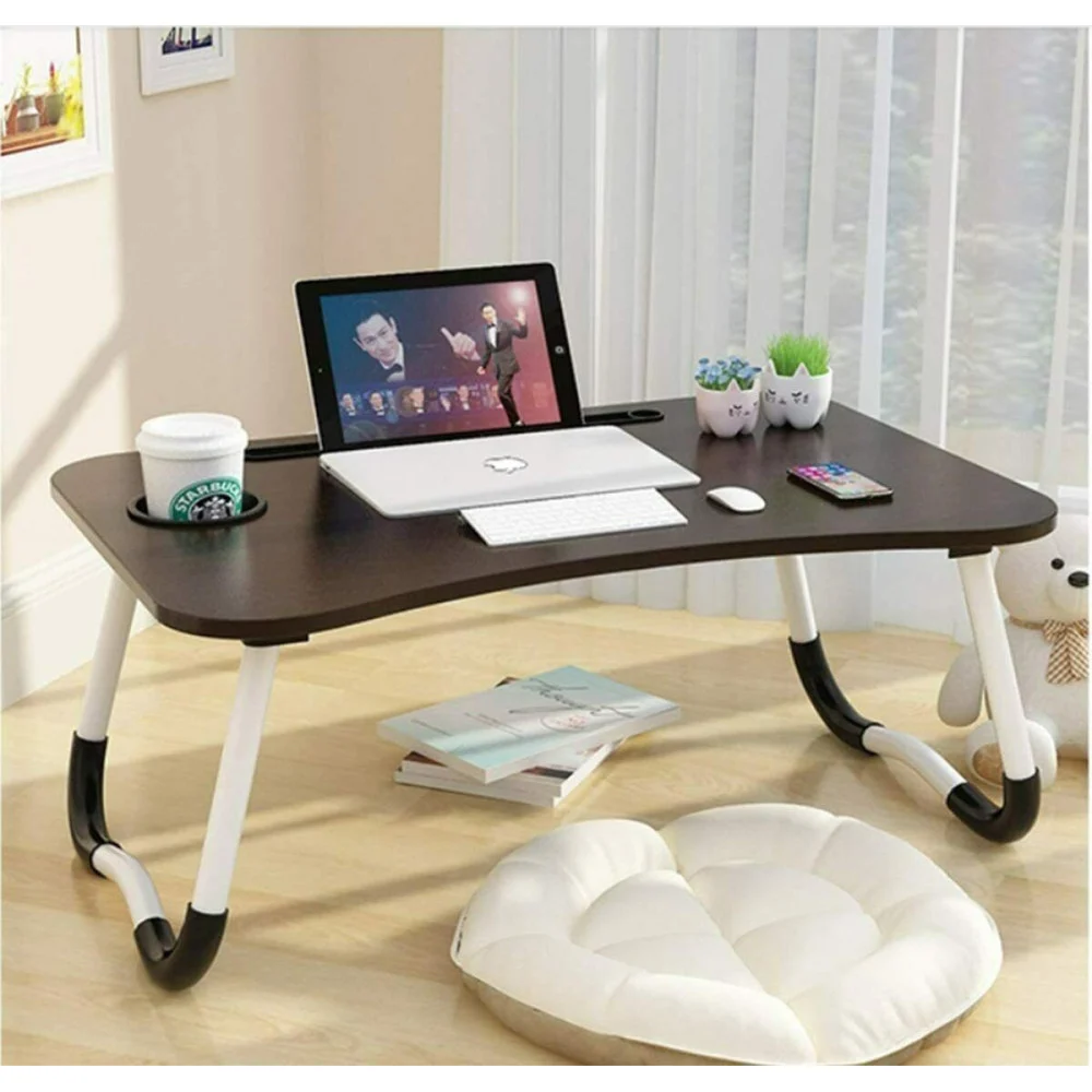 TAVOLINO PIEGHEVOLE VASSOIO SCRIVANIA 60X40X28 CM TAVOLO PER COMPUTER PORTATILE - TrAdE Shop Traesio