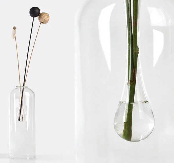 Tears, vaso per fiori in vetro - Blueside Emotional Design