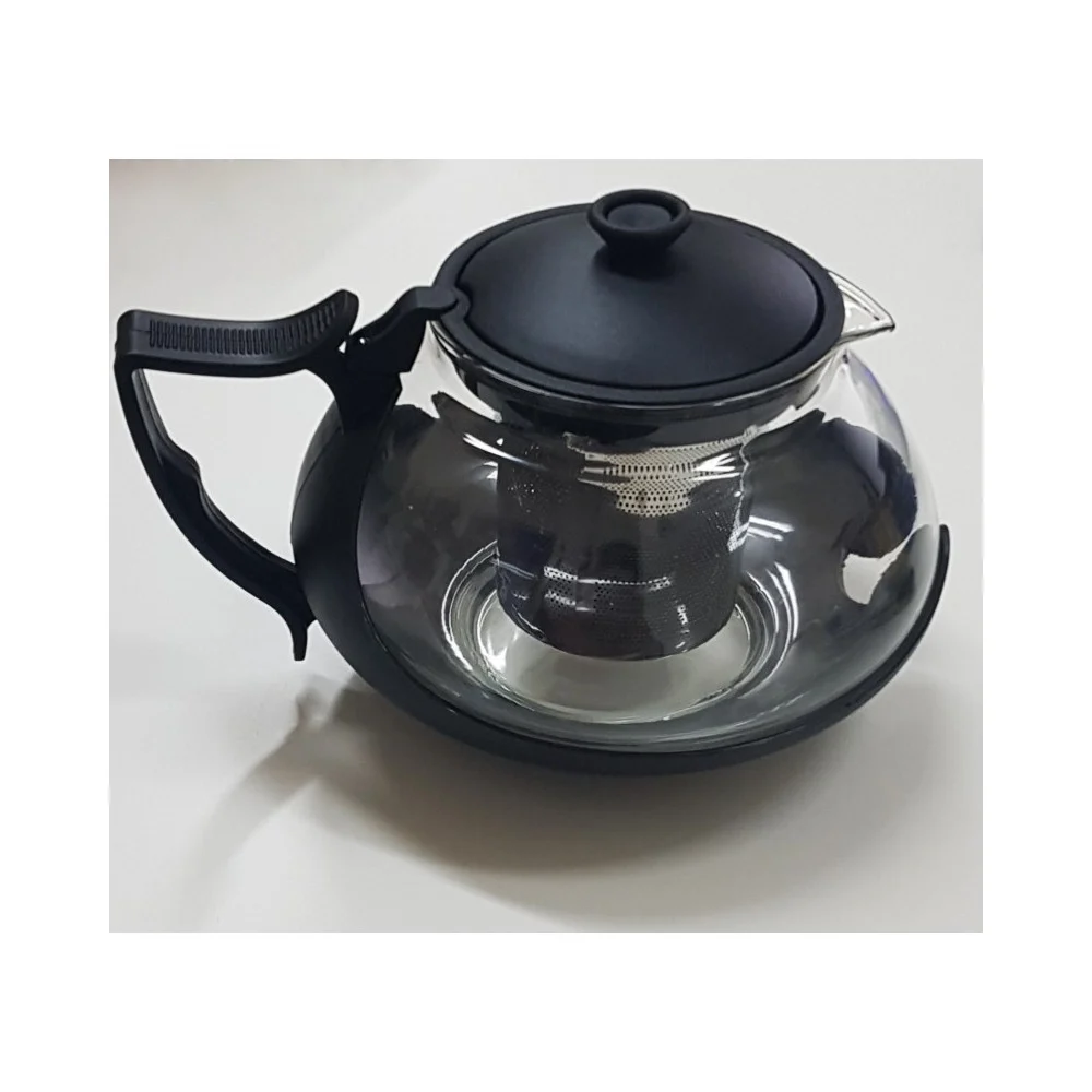 TEIERA IN VETRO TISANIERA TISANA CON FILTRO STANTUFFO REMOVIBILE 750ML X INFUSI - TrAdE Shop Traesio
