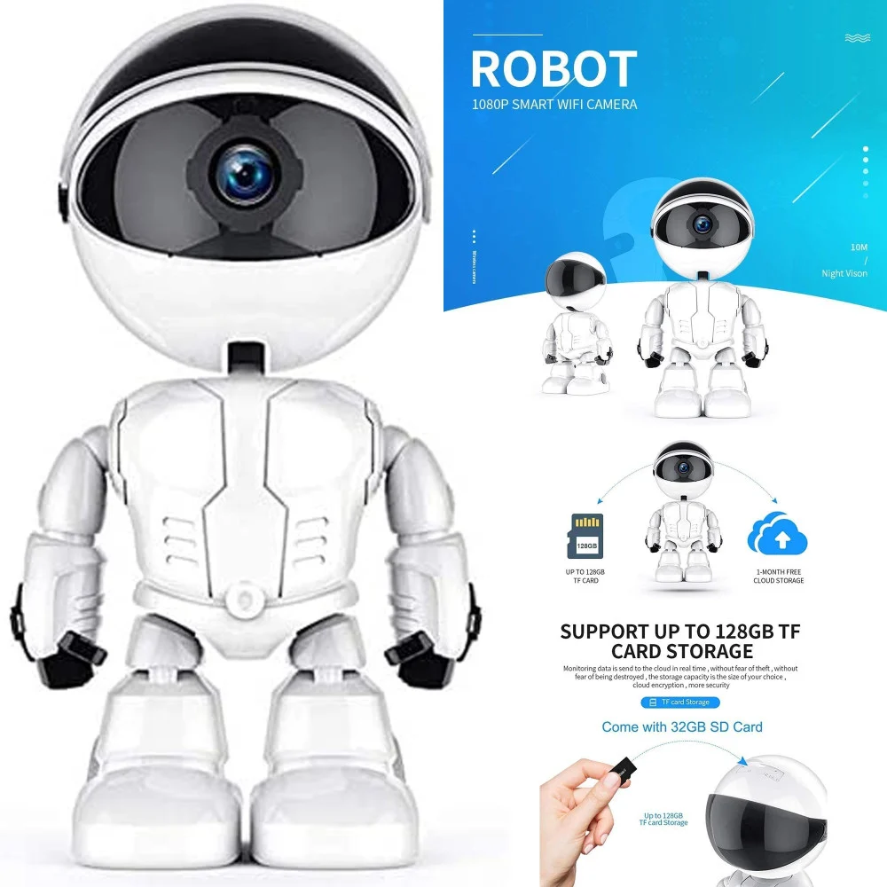 TELECAMERA IP SORVEGLIANZA ROBOT Q-S39 5.0 MP ROBOT SMART CAMERA 1080P SICUREZZA