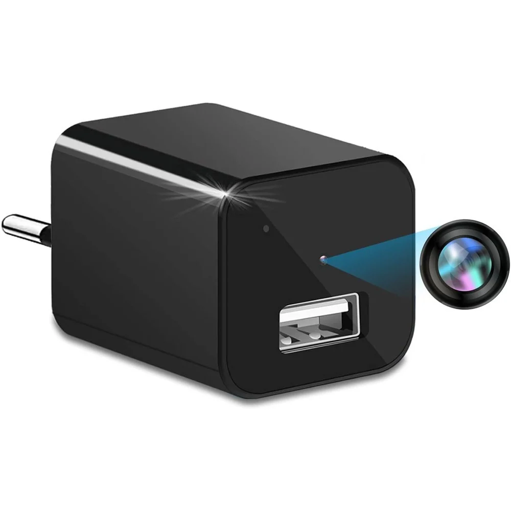 TELECAMERA NASCOSTA SPYCAM CARICATORE BATTERIA SMARTPHONE ADATTATORE USB 32GB HD - TrAdE Shop Traesio