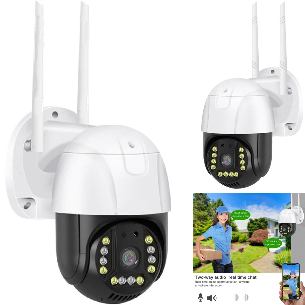 TELECAMERA PTZ PANORAMICA SMART IP 1080P Q-S902 WIFI 2K HD SORVEGLIANZA SICUREZZA