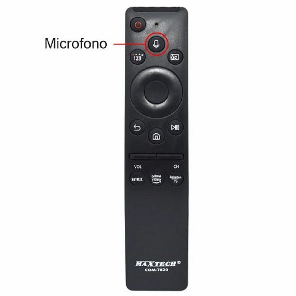 TELECOMANDO COMPATIBILE SAMSUNG SMART TV TASTI SERIE TV PRIME VIDEO MICROFONO - MaxTech
