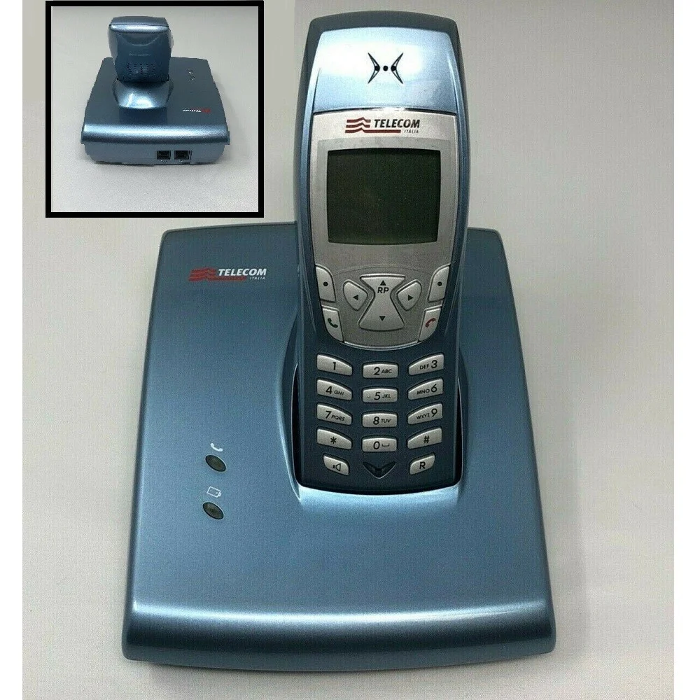 TELEFONO CORDLESS TELECOM SIRIO 187 PLUS VIVAVOCE RUBRICA TASTIERA ILLUMINATA - TrAdE Shop Traesio