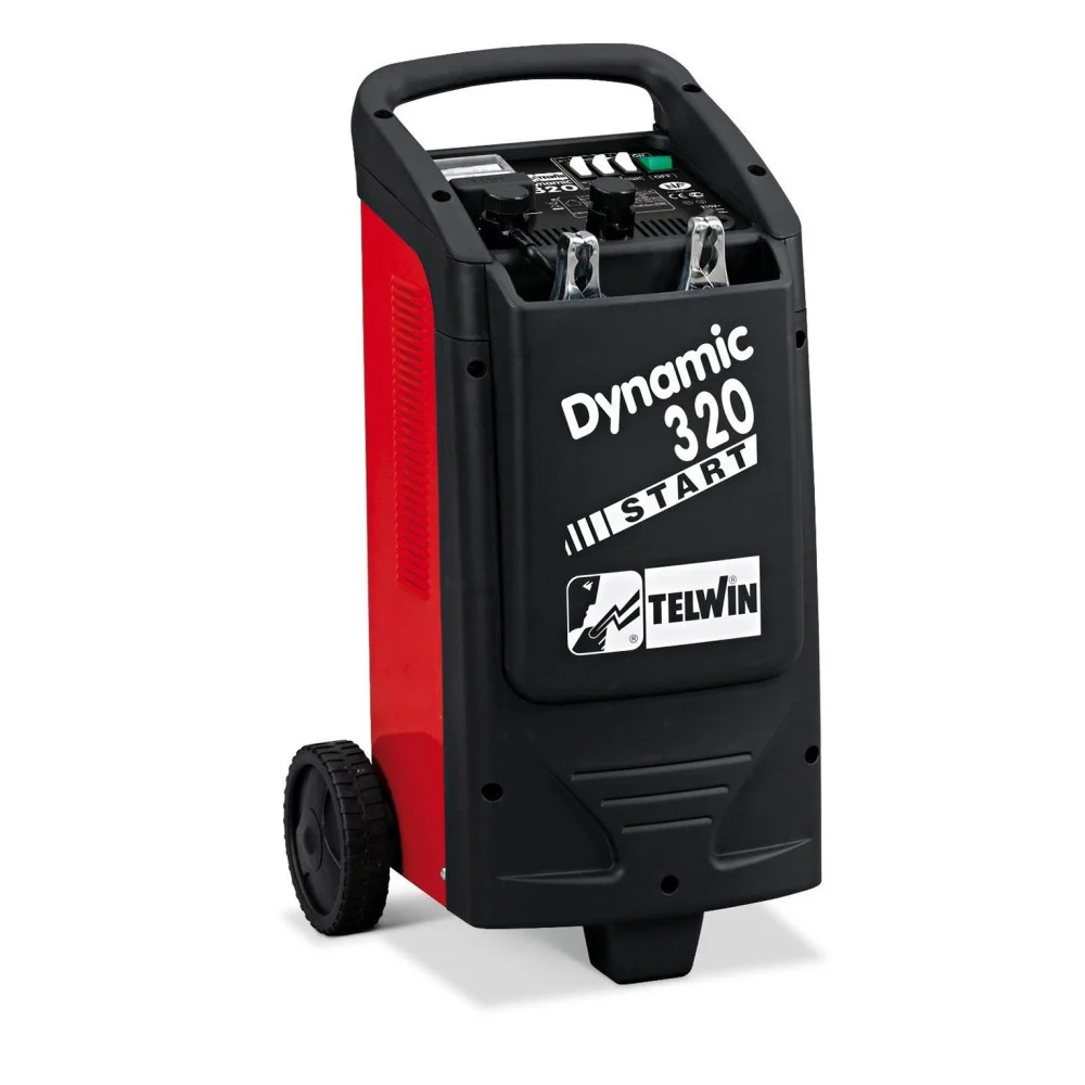 TELWIN CARICABATTERIA AVVIATORE STARTER CARRELLATO 230V 12-24V MOD. DYNAMIC 320