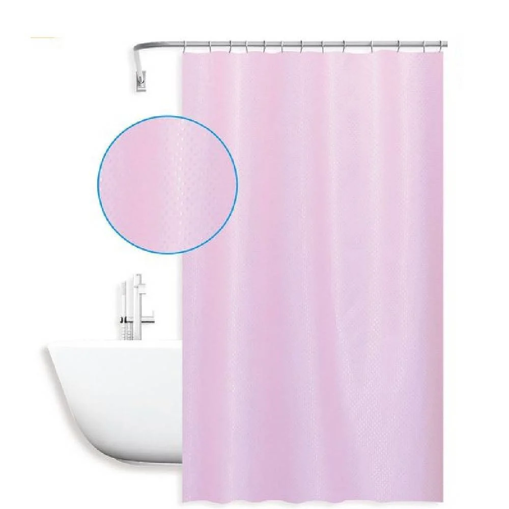 TENDA DOCCIA ANTIMUFFA IMPERMEABIL 240X180CM CON ANELLI ROSA TEXTURE ROMBI 59824 - Cleafe