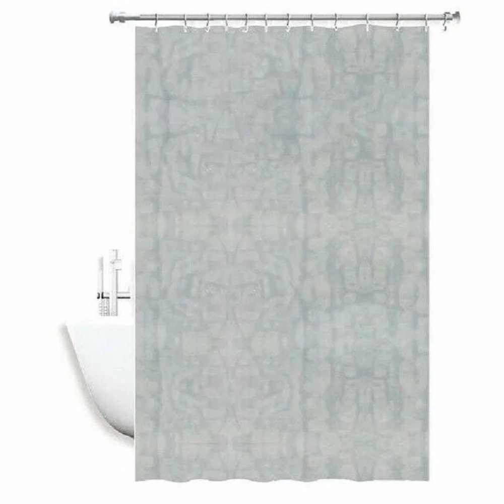 TENDA DOCCIA ANTIMUFFA IMPERMEABILE 180 X 240CM CON ANELLI BAGNO BIANCA 2D 52132 - Cleafe