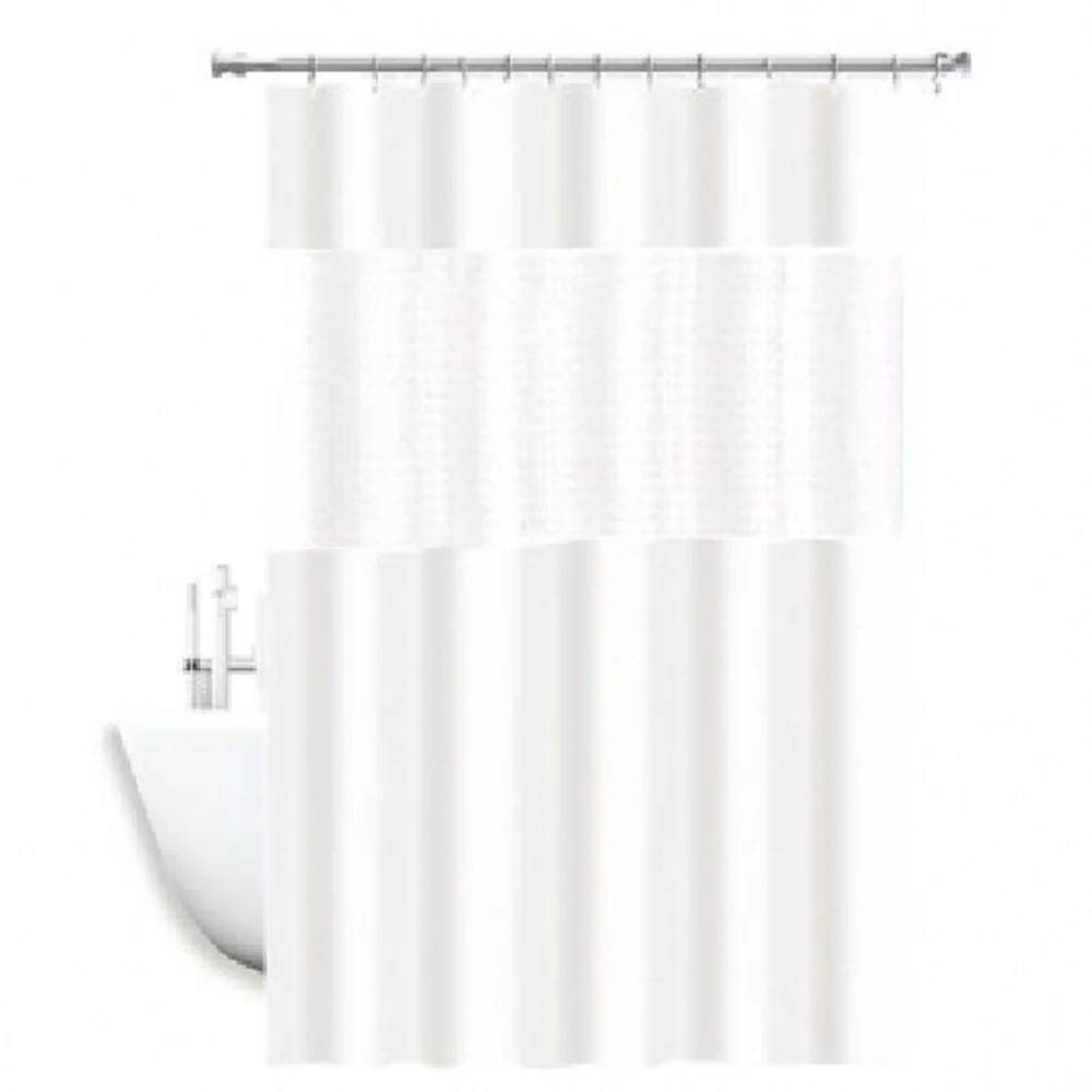TENDA DOCCIA VASCA IMPERMEABILE ANTIMUFFA IN EVA BIANCO GIUNTURA 180X240CM 52135 - Cleafe