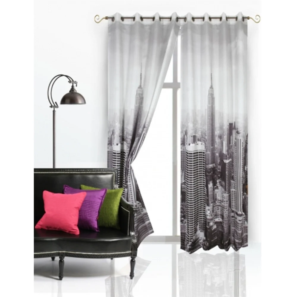 TENDA NEW YORK 140X280CM A PANNELLO CON ANELLI PER ARREDO INTERNI PORTA FINESTRA - TrAdE Shop Traesio
