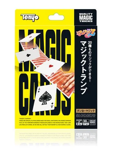 Tenyo Magic Trick Playing Cards Pocket Size 20 Tricks Beginner Friendly
