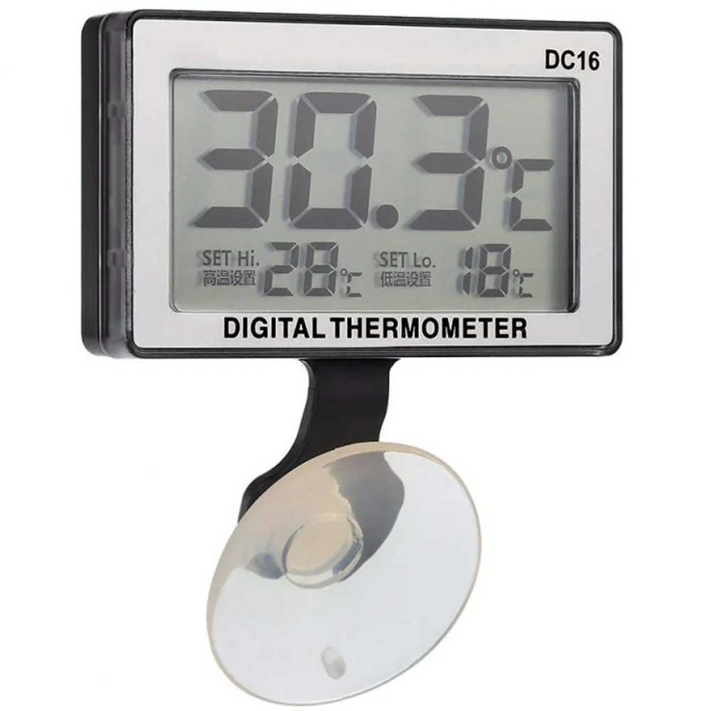TERMOMETRO LCD DIGITALE VENTOSA SOMMERGIBILE ALLARME ALTA BASSA ACQUARIO PESCI - TrAdE Shop Traesio