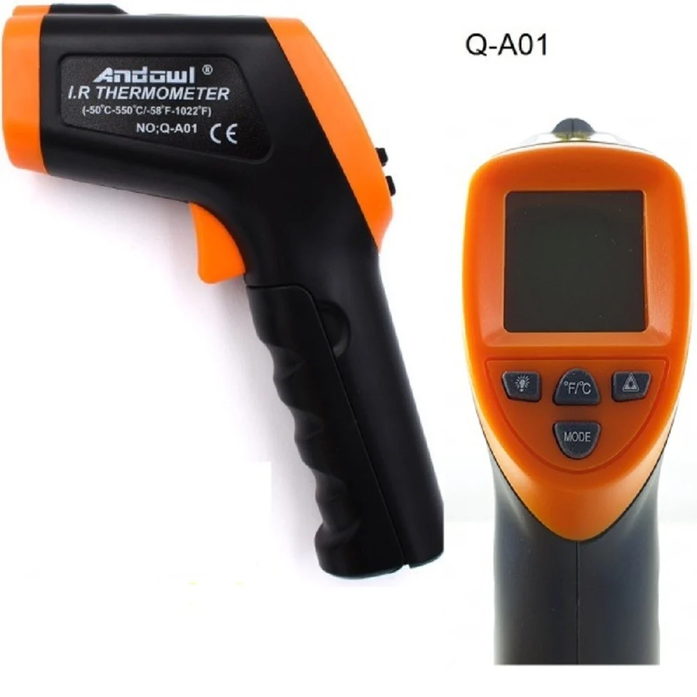 TERMOMETRO PISTOLA DIGITALE PER TEMPERATURA A INFRAROSSI SENZA CONTATTO Q-A01