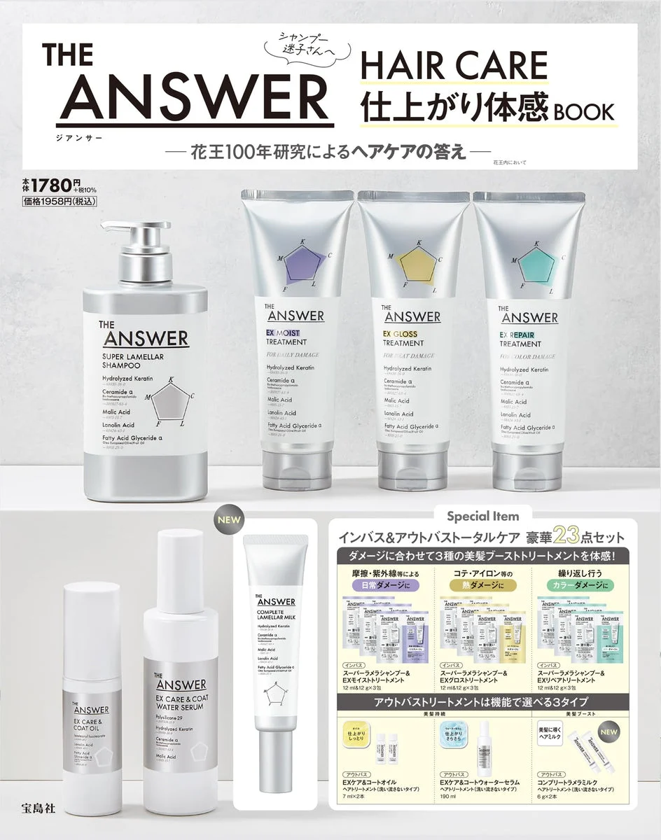 THE ANSWER Kit scoperta per capelli morbidi e lucenti, 7 formule 23 pezzi