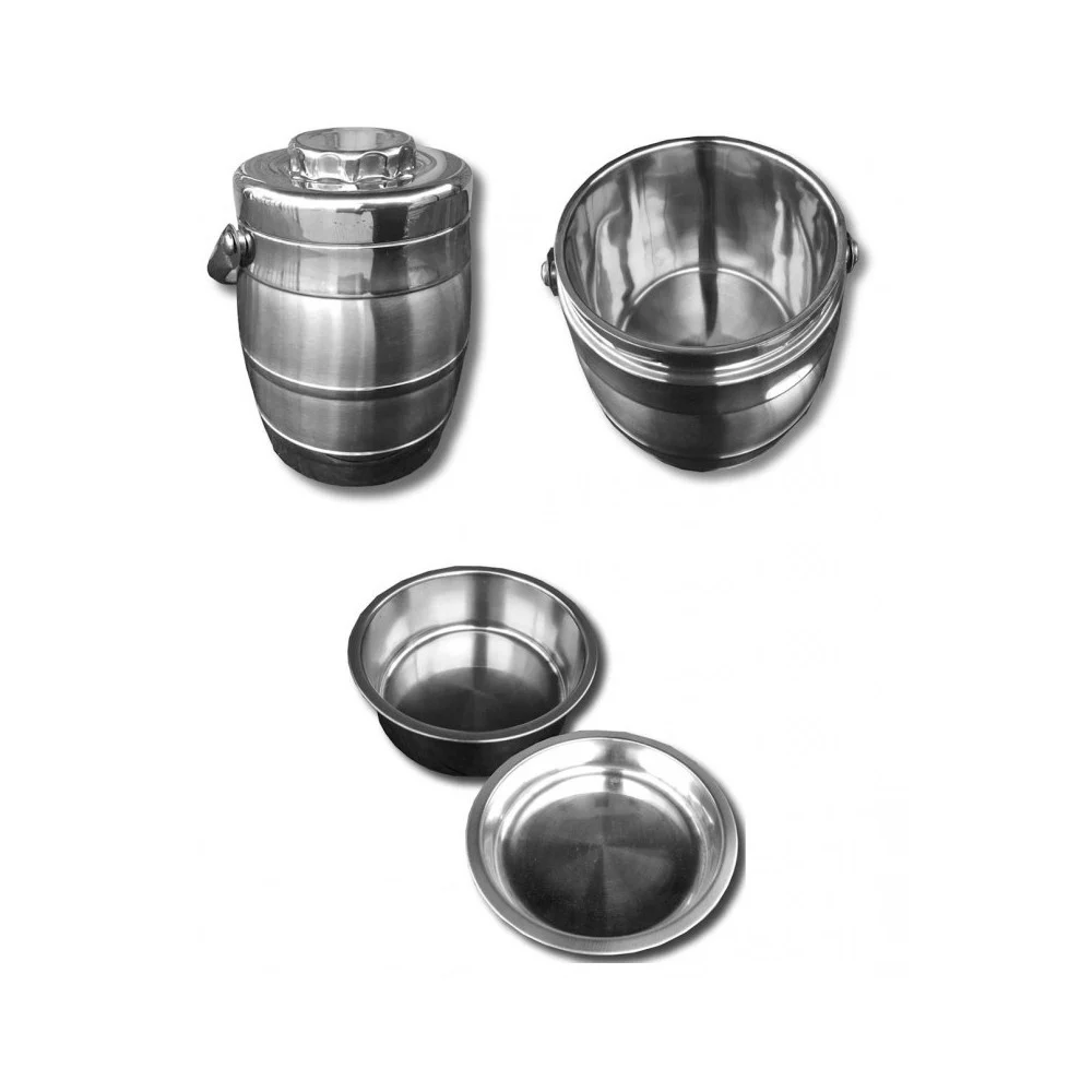 THERMOS DOPPIO LIVELLO 1.6 LT TERMICA PORTA VIVANDE CIBO ACCIAIO 2 CONTENITORI - TrAdE Shop Traesio