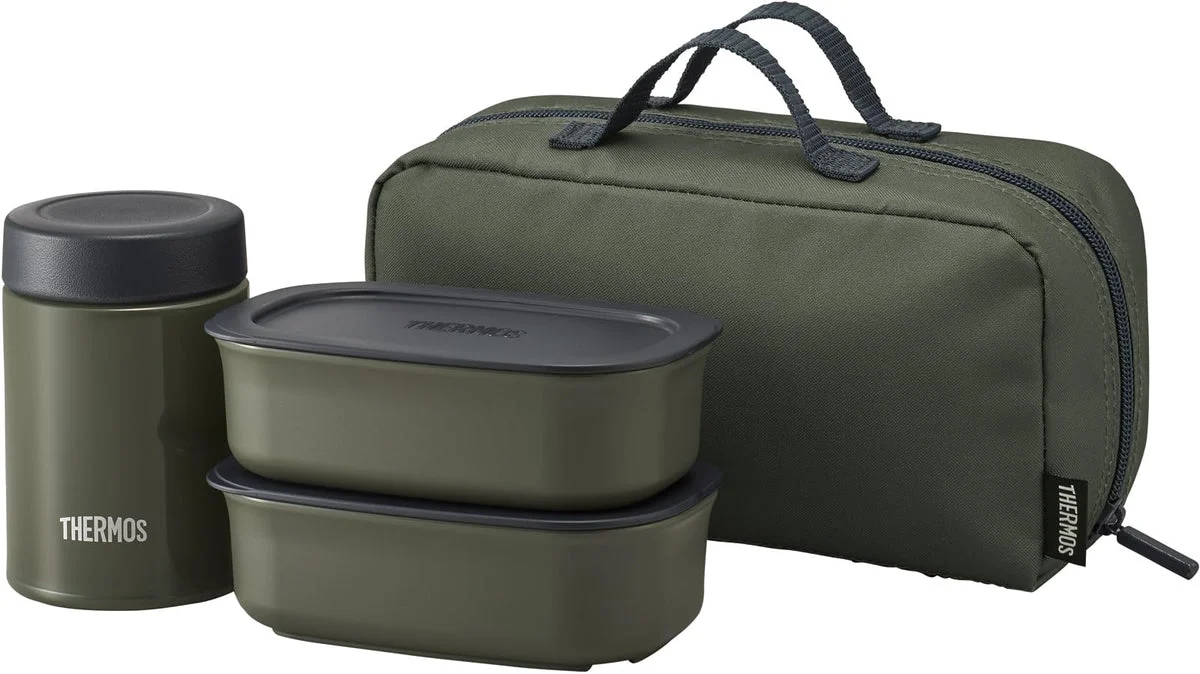 Thermos Vacuum Insulated Soup Lunch Set 800ml Khaki JEA-801 KKI
