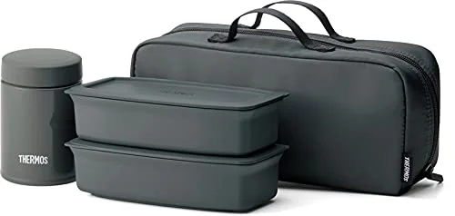 Thermos Vacuum Insulated Soup Lunch Set Dark Gray JEA-1000 DGY