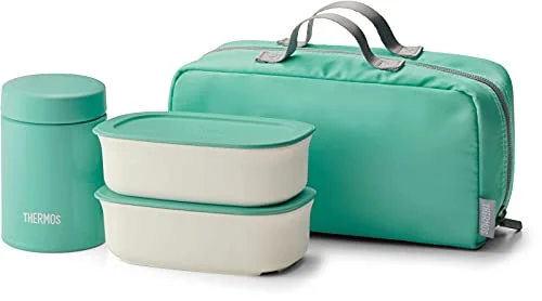 Thermos Set Pranzo Zuppa Isolato a Vuoto JEA-800 MNT Verde 500ml