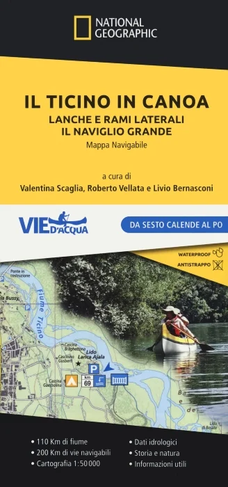 il ticino in canoa – mappa navigabile (national geographic) - Libri e DVD
