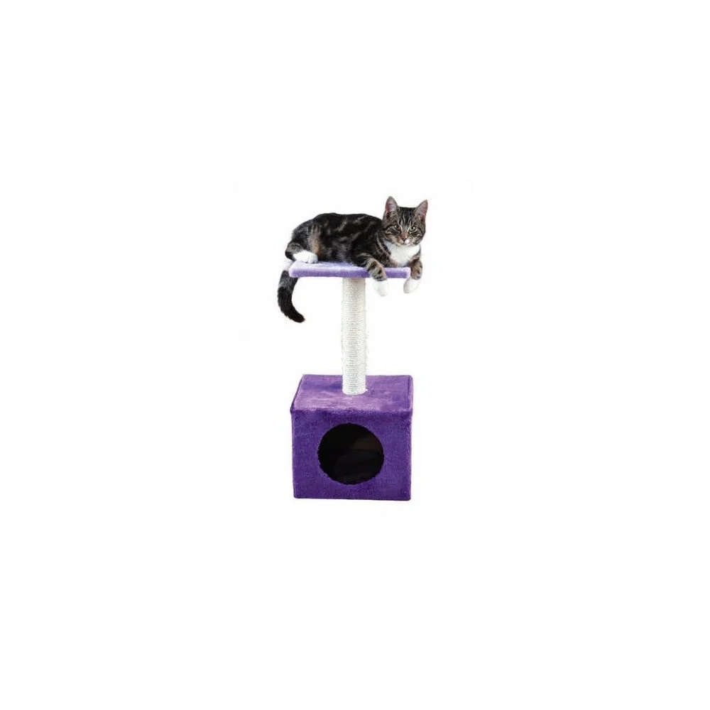 Tiragraffi per gatti con trochetto rivestito in sisal naturale fodera in peluche - TrAdE Shop Traesio