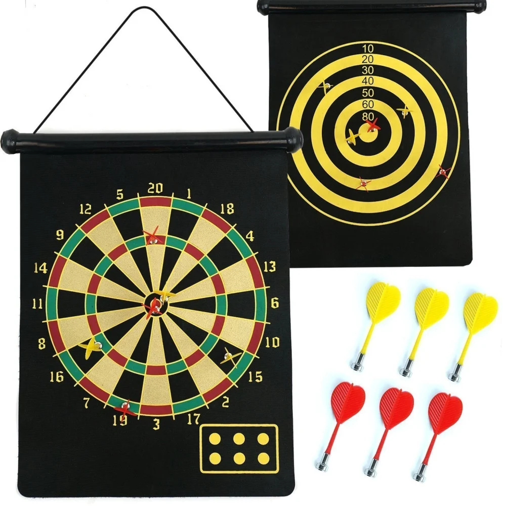 TIRO A SEGNO BERSAGLIO SU TESSUTO MAGNETICO CON 4 FRECCETTE MAGNETICHE 45 CM - TrAdE Shop Traesio