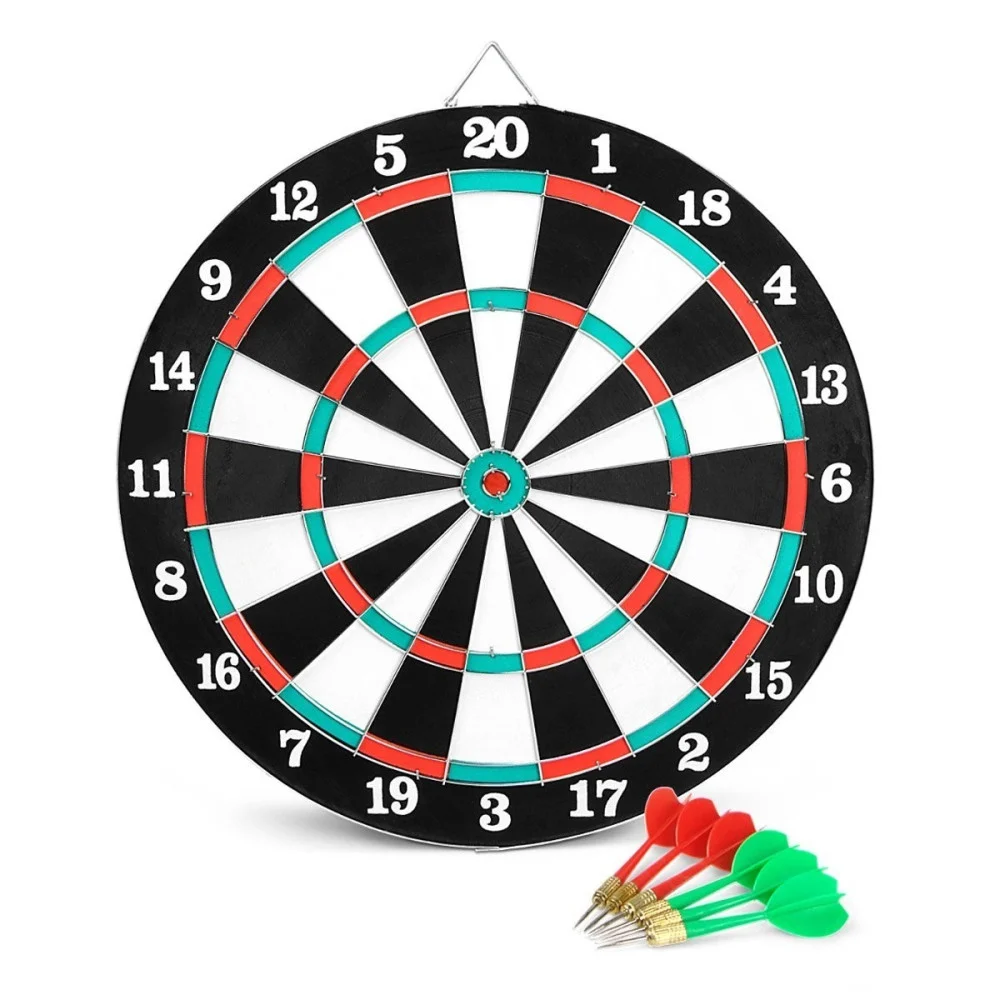 TIRO AL BERSAGLIO CON 6 FRECCETTE TIRO A SEGNO 40 CM DOPPIO LATO DOUBLE FACE - TrAdE Shop Traesio
