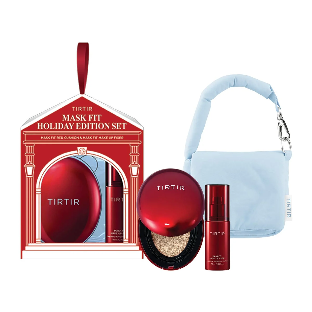TIRTIR Mask Fit Cushion Holiday Edition con Mini Fixer RED 21N