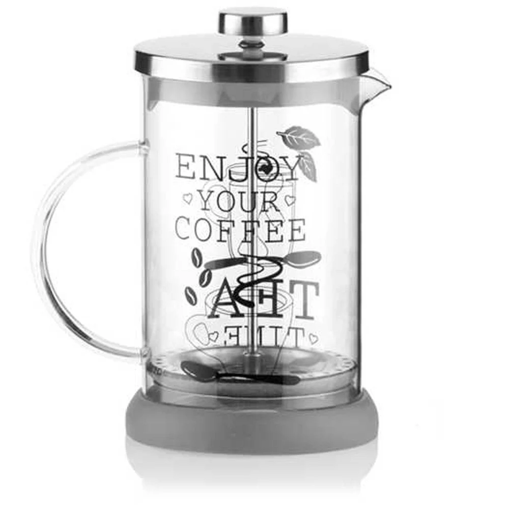 TISANIERA IN VETRO BICCHIERE CON FILTRO TISANE INFUSI 350 ML CAFFè LATTE TISANA - TrAdE Shop Traesio